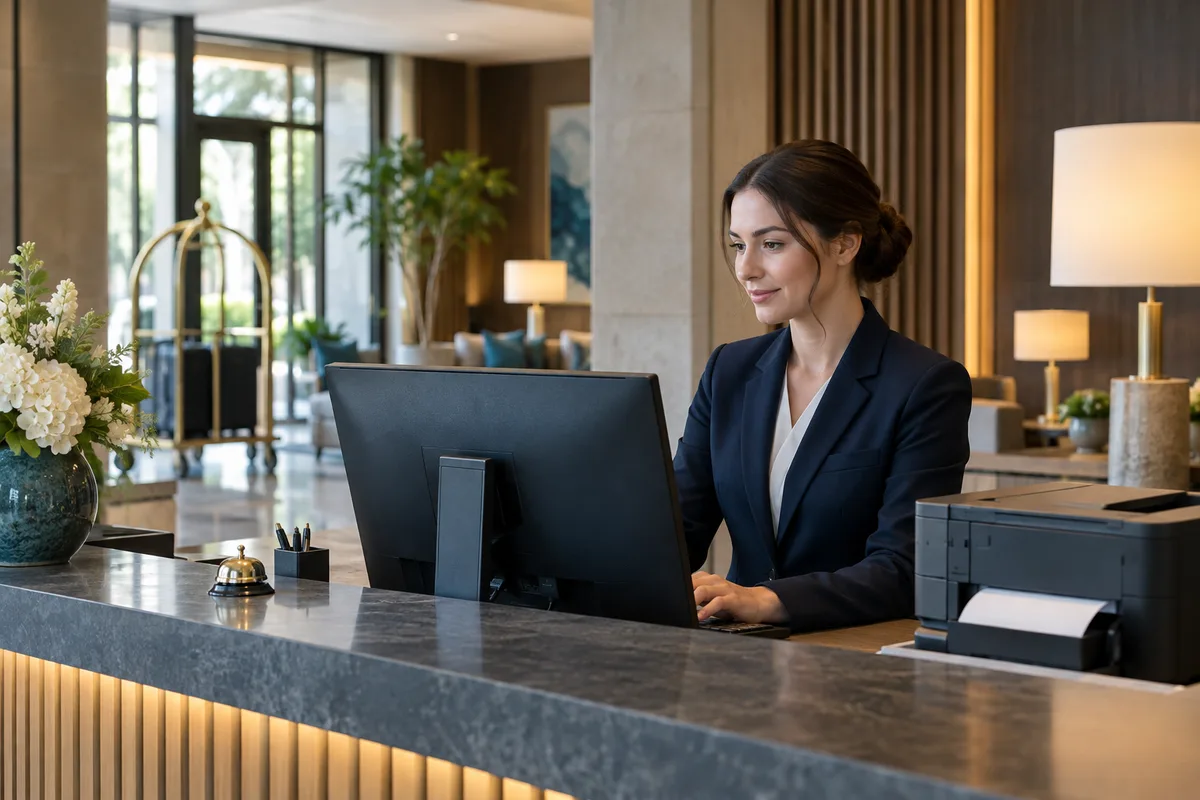 Otel ve Konaklama işletmelerinin çalışma ortamını anlatan temsili görsel