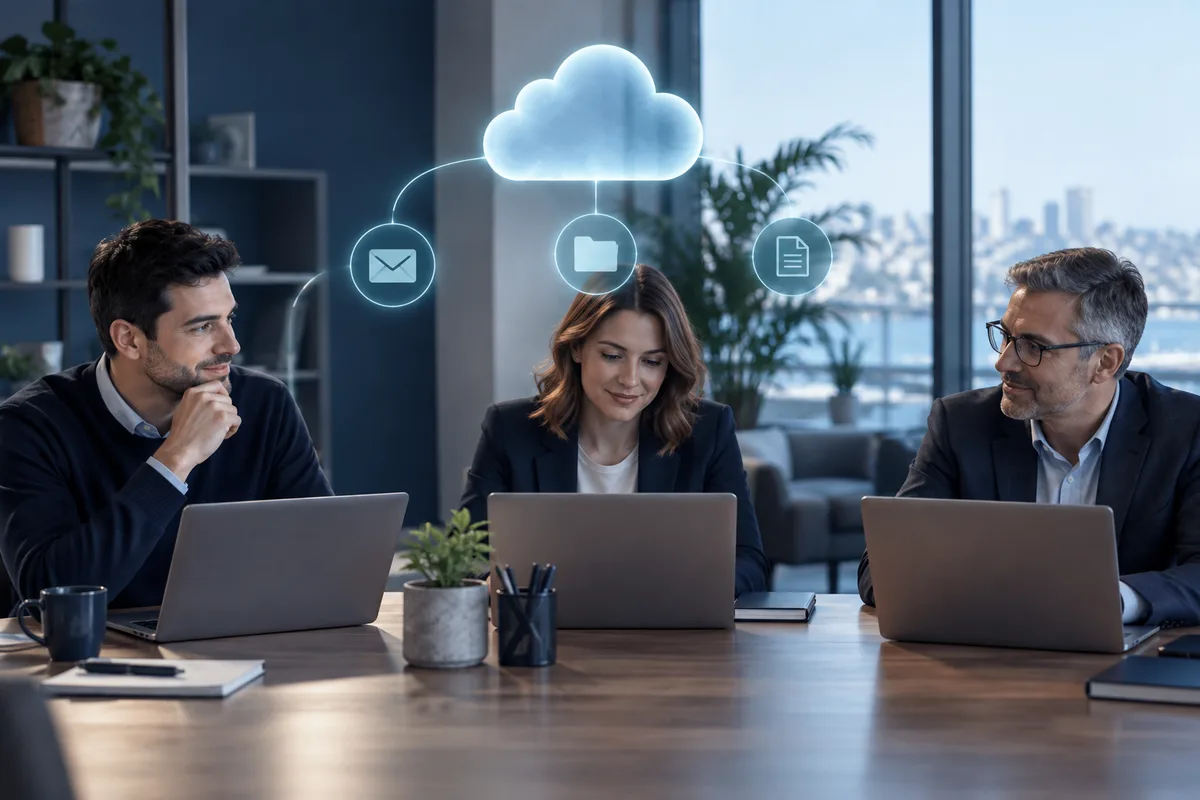 Microsoft 365 ve Bulut Desteği hizmetini anlatan temsili görsel