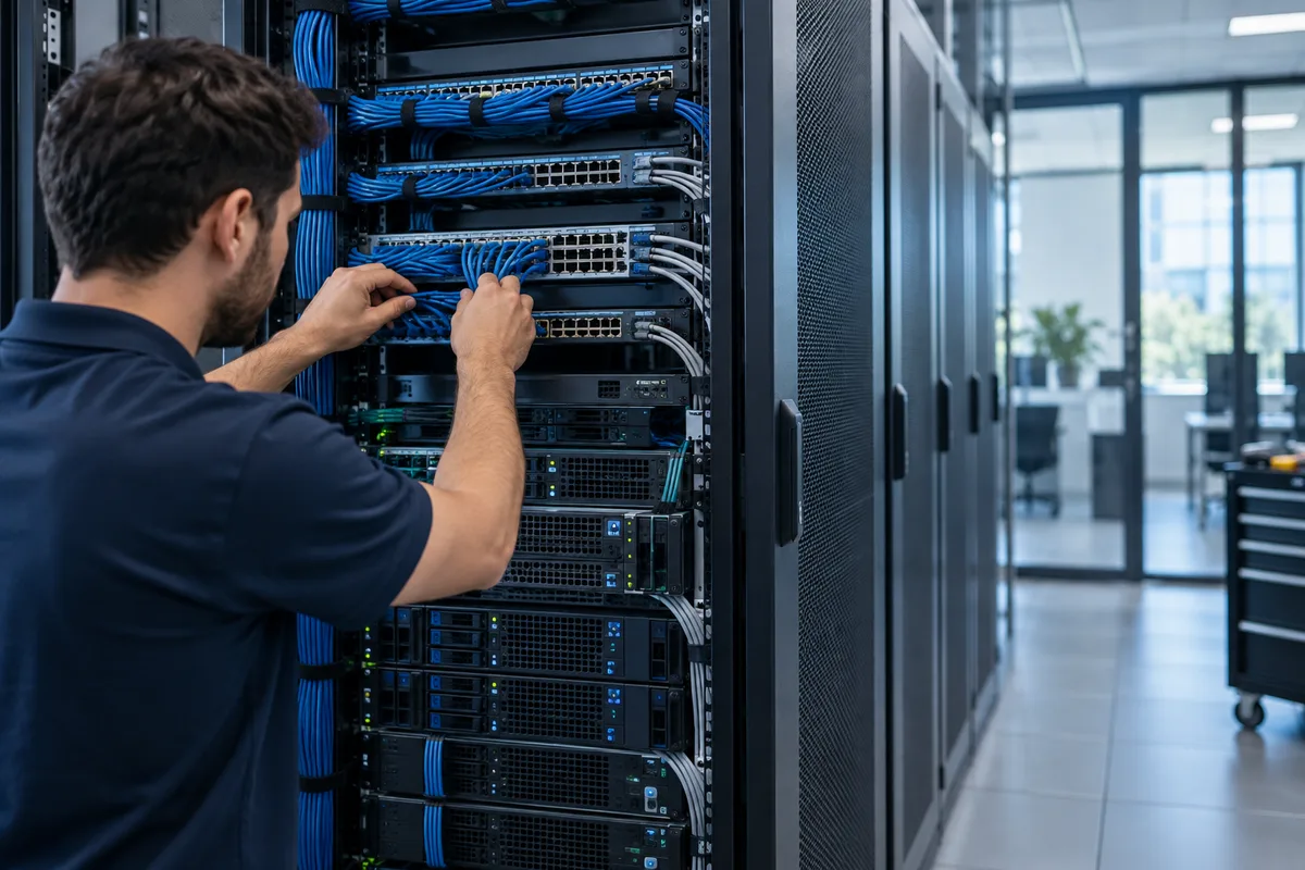 Network ve Sunucu Desteği hizmetini anlatan temsili görsel